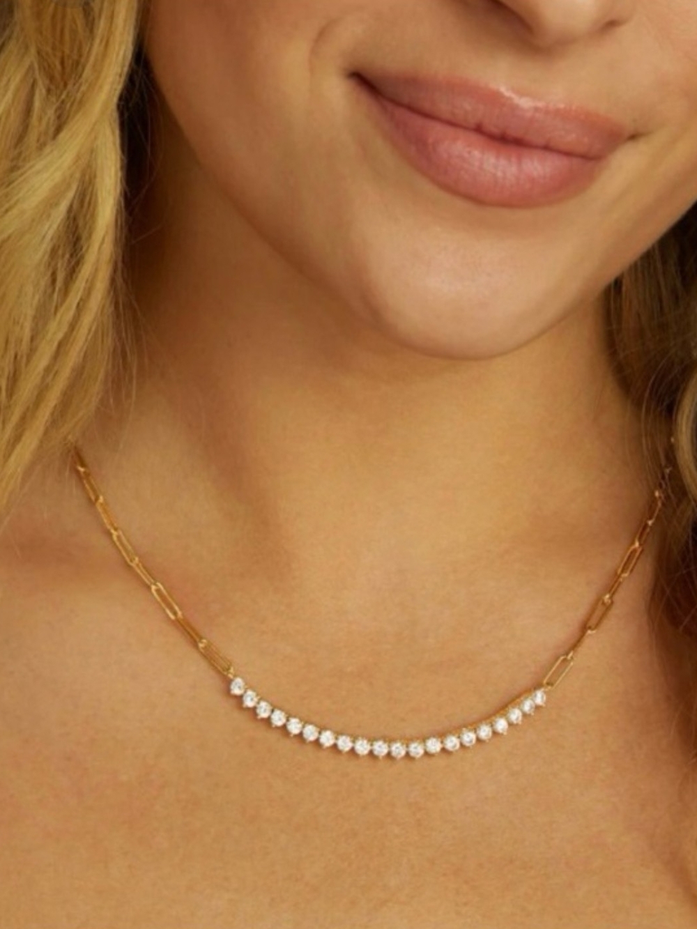 Melinda Maria Not Your Basic Samantha Tennis Necklace
